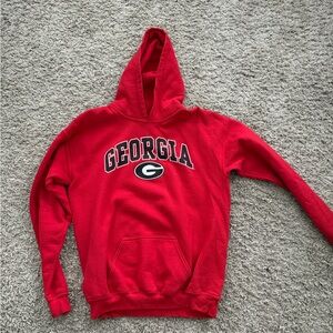 Georgia Red Hoodie Sweater